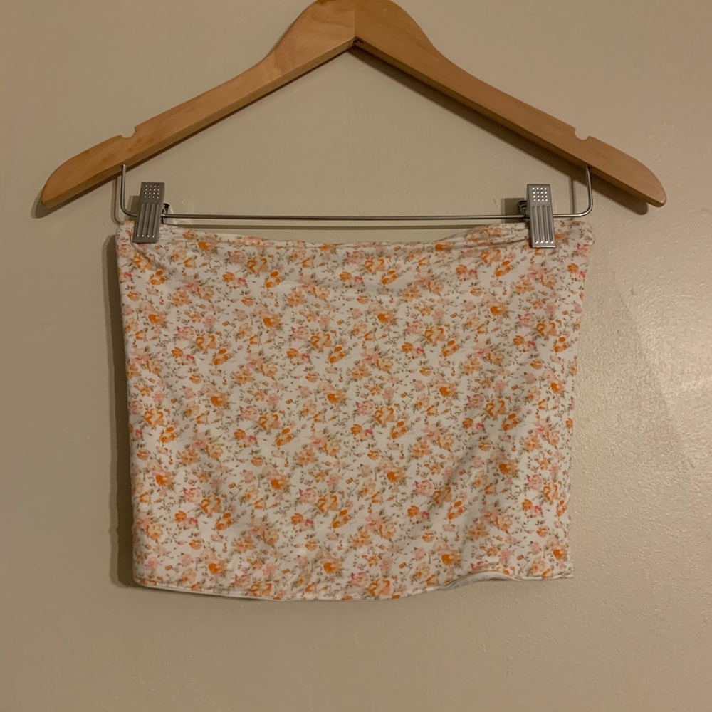 Floral tube top